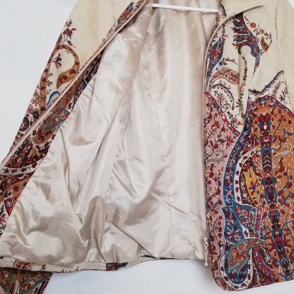 Vintage Coldwater Creek Cream and Red Blazer - Picture 7 of 11